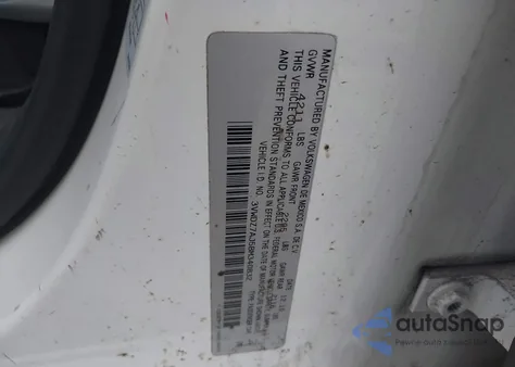 2011 Volkswagen Jetta 2.5L Se из США, поврежденный, VIN 3VWDZ7AJ5BM340832